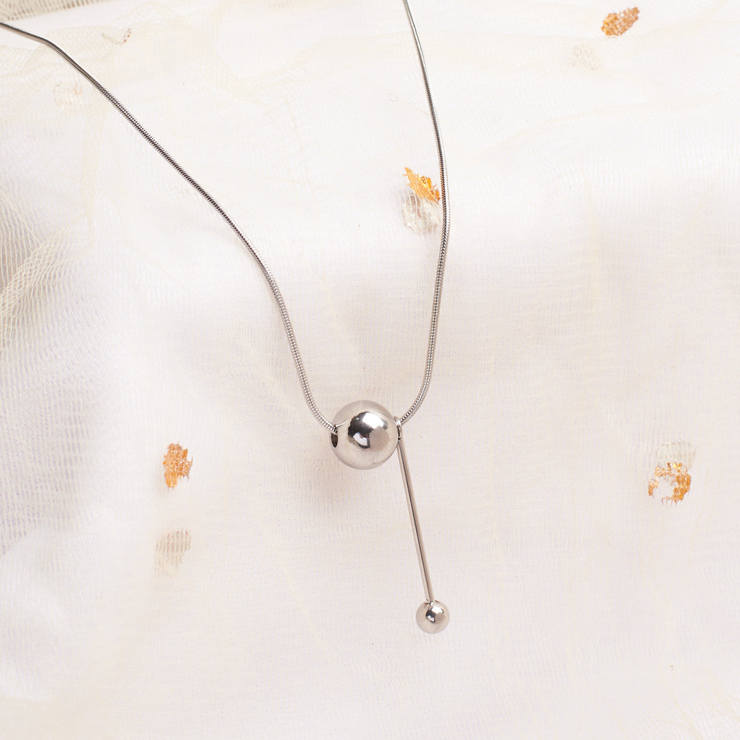 Ball Drop Silver Chain