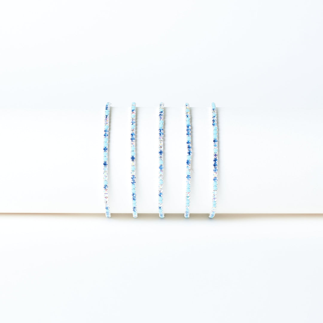 Cerulean Sky Stretchable Bands (Set of 5)