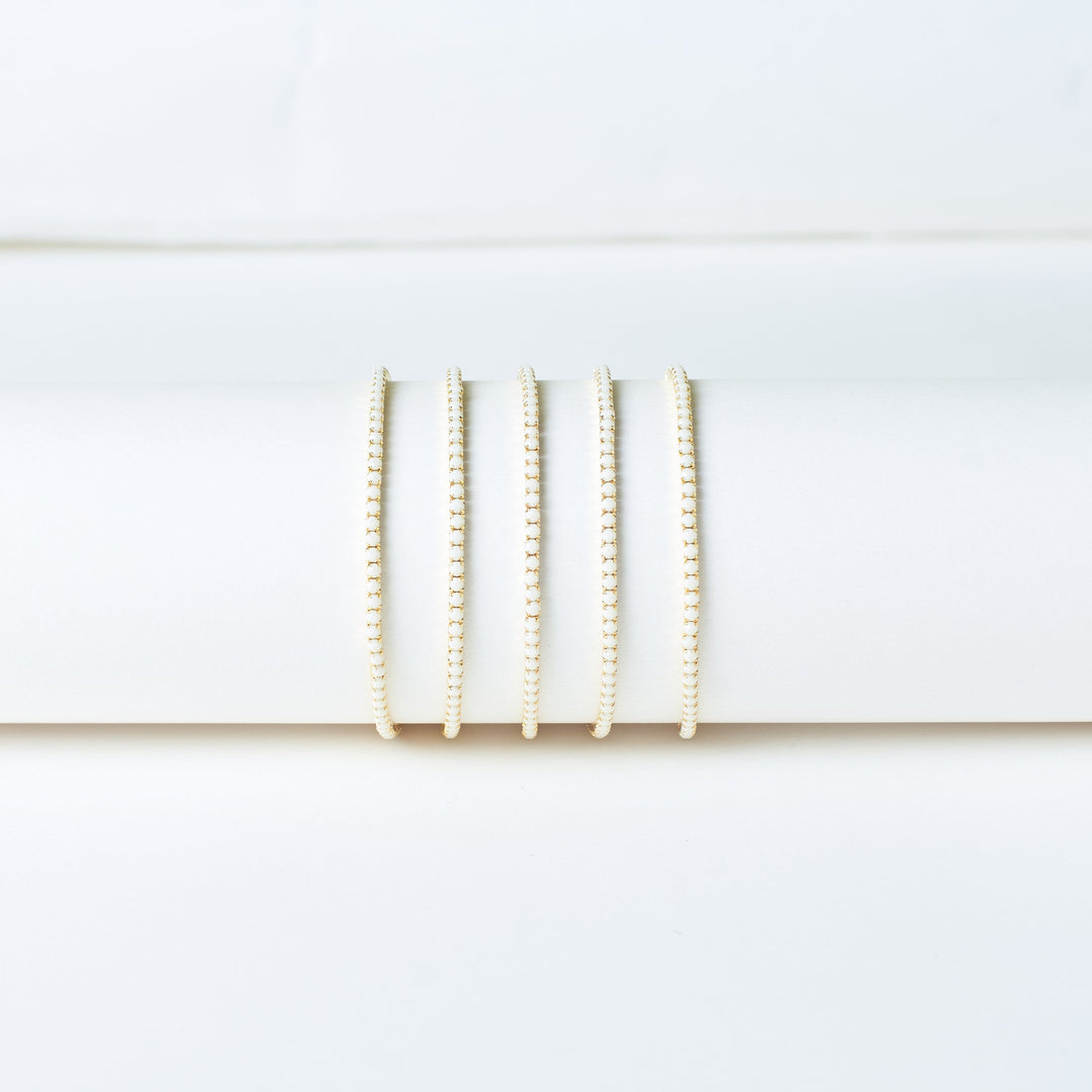 Pearl Glow Stretchable Bands (Set of 5)