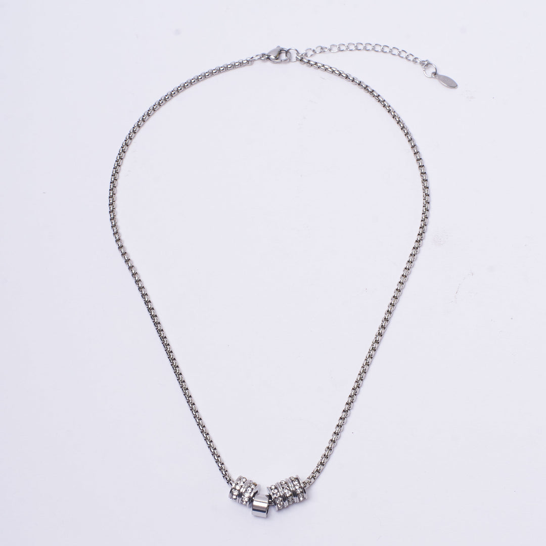 Twinkling Rings Silver Chain