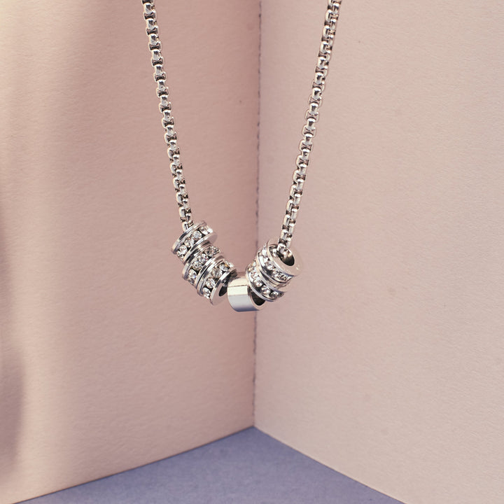 Twinkling Rings Silver Chain