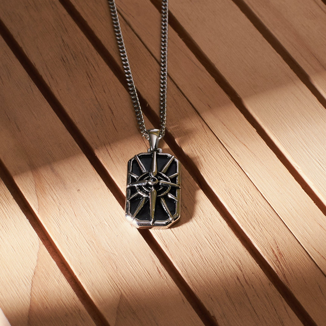 Vintage Travel Silver Chain