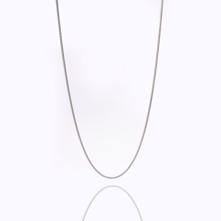 Round Snake Silver Chain