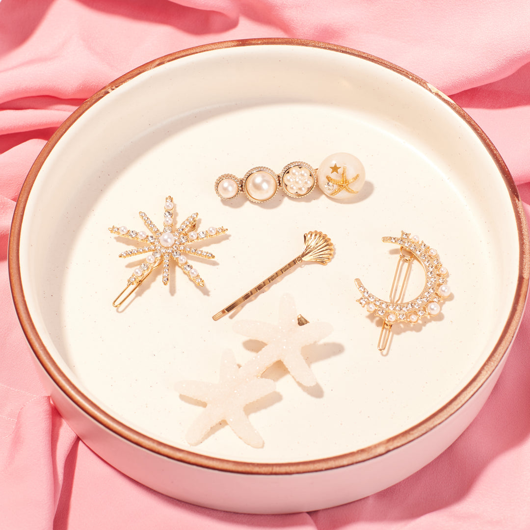 Set of 5 Beach Hair Pins