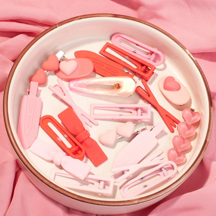 Set of 20 Beauty in Pink Hair Pins