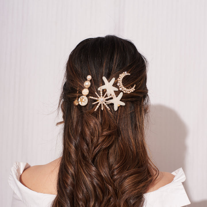 Set of 5 Beach Hair Pins
