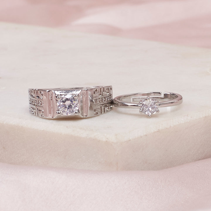 Unity Solitaire Couple ring