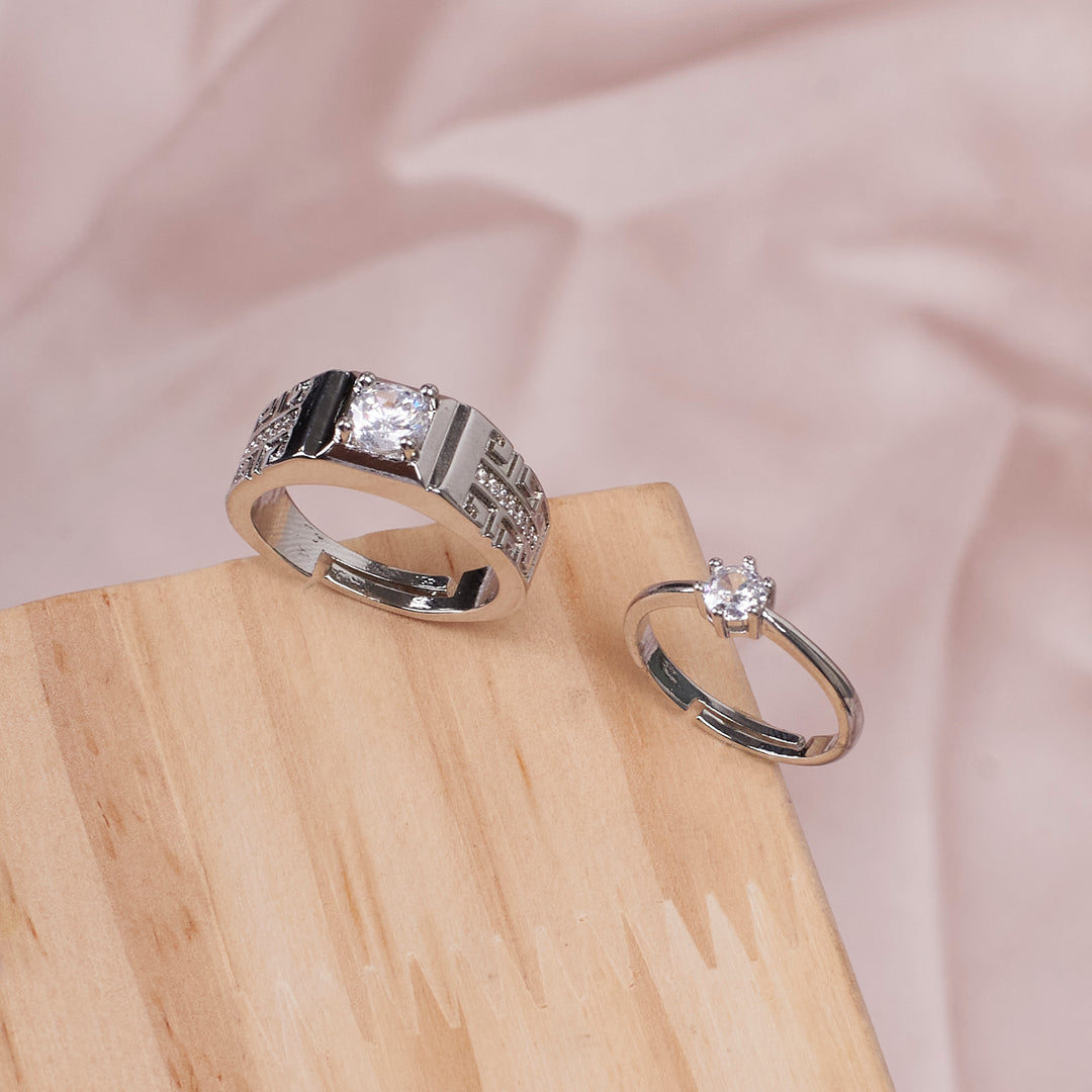 Unity Solitaire Couple ring