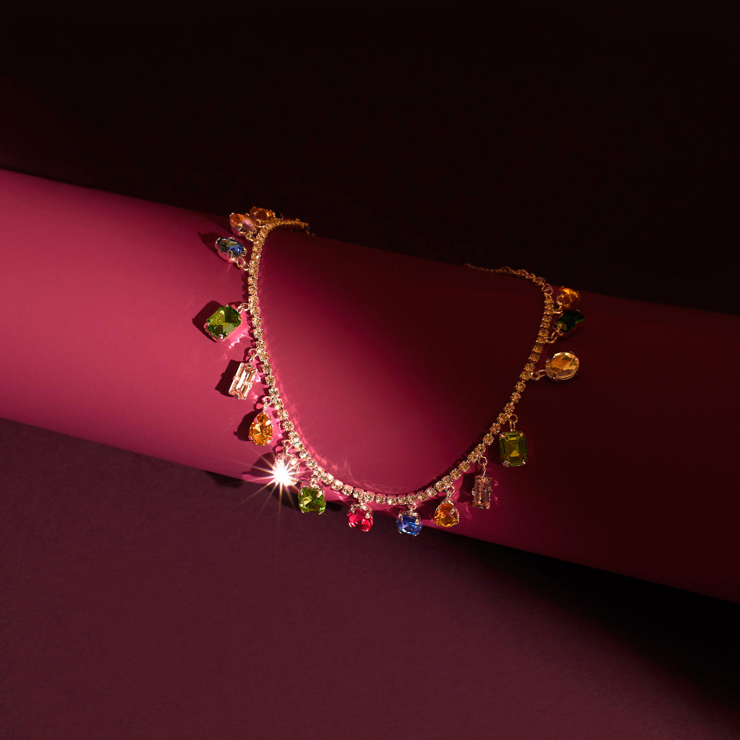 Sundara Multi Stone Necklace Salty