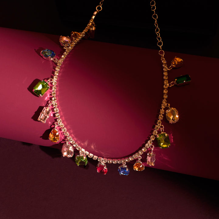 Sundara Multi Stone Necklace Salty