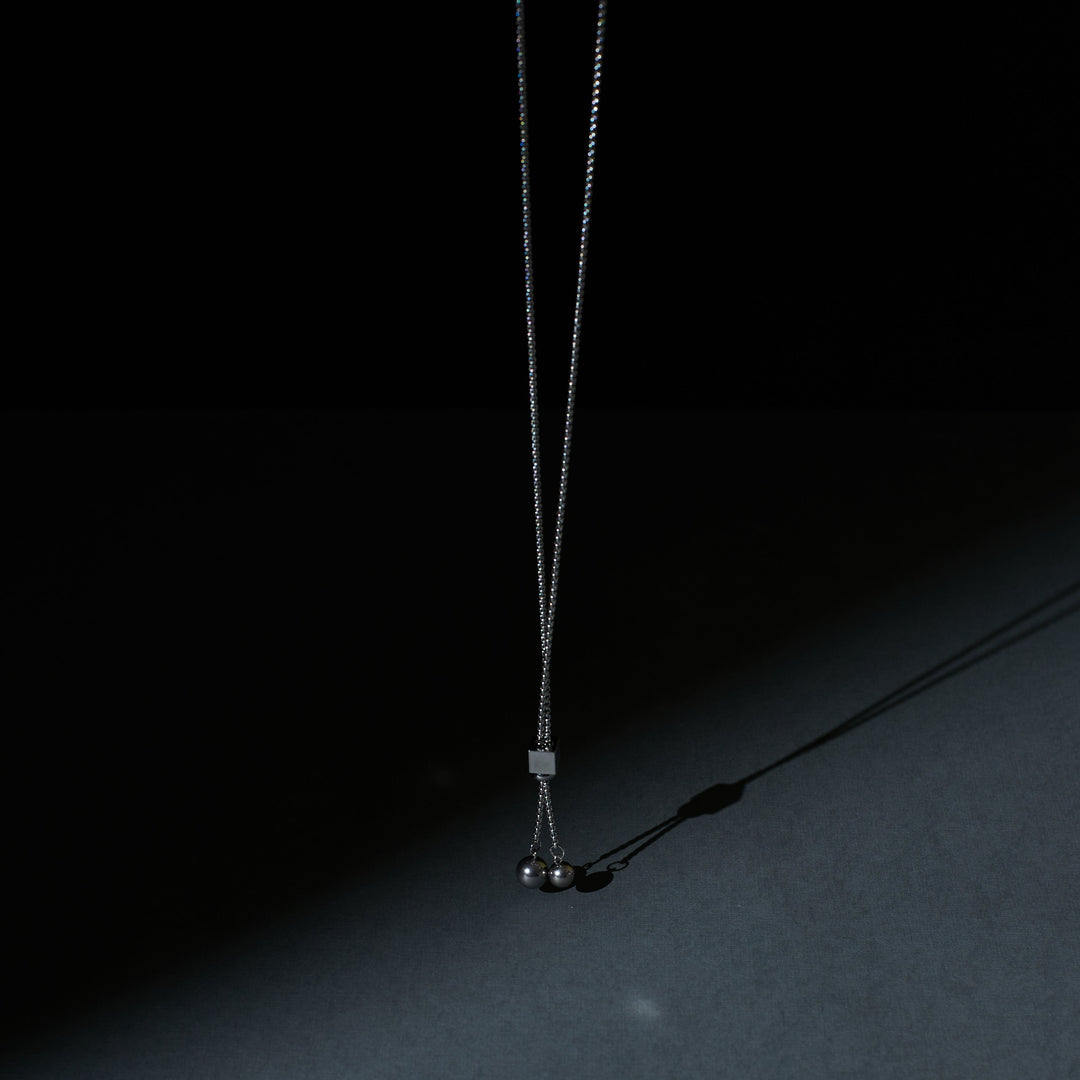 Satin Silver Tassel Chain