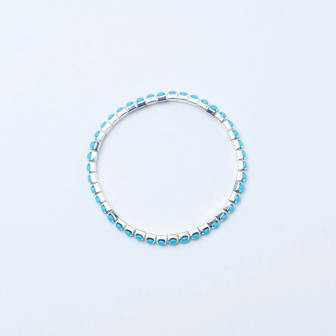 Set of 4 Blue Ivory Stretchable Band | Salty