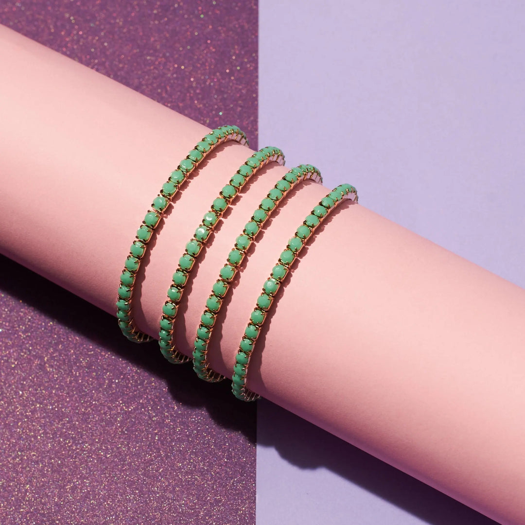 Set of 4 Seaglass Stretchable Band | Salty