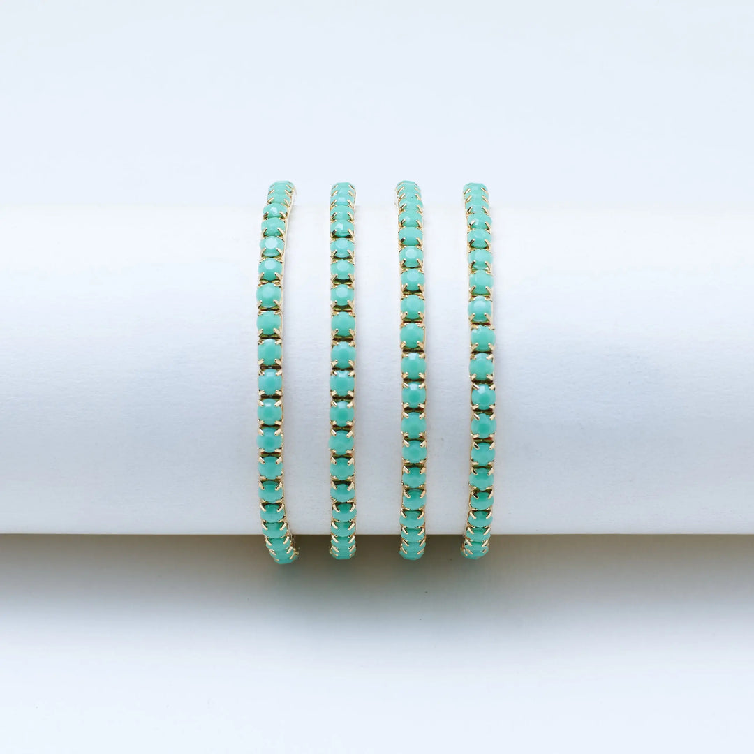 Set of 4 Seaglass Stretchable Band | Salty