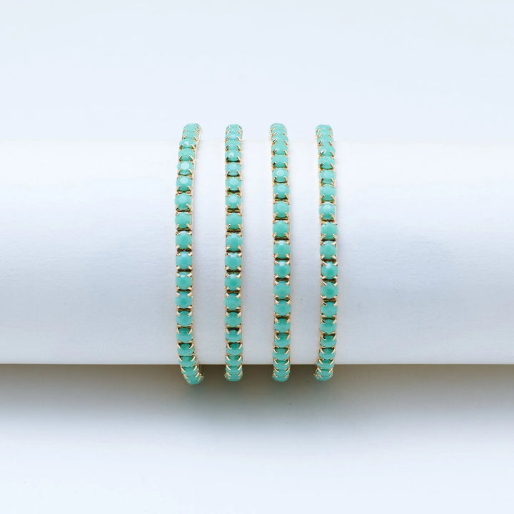 Set of 4 Seaglass Stretchable Band | Salty