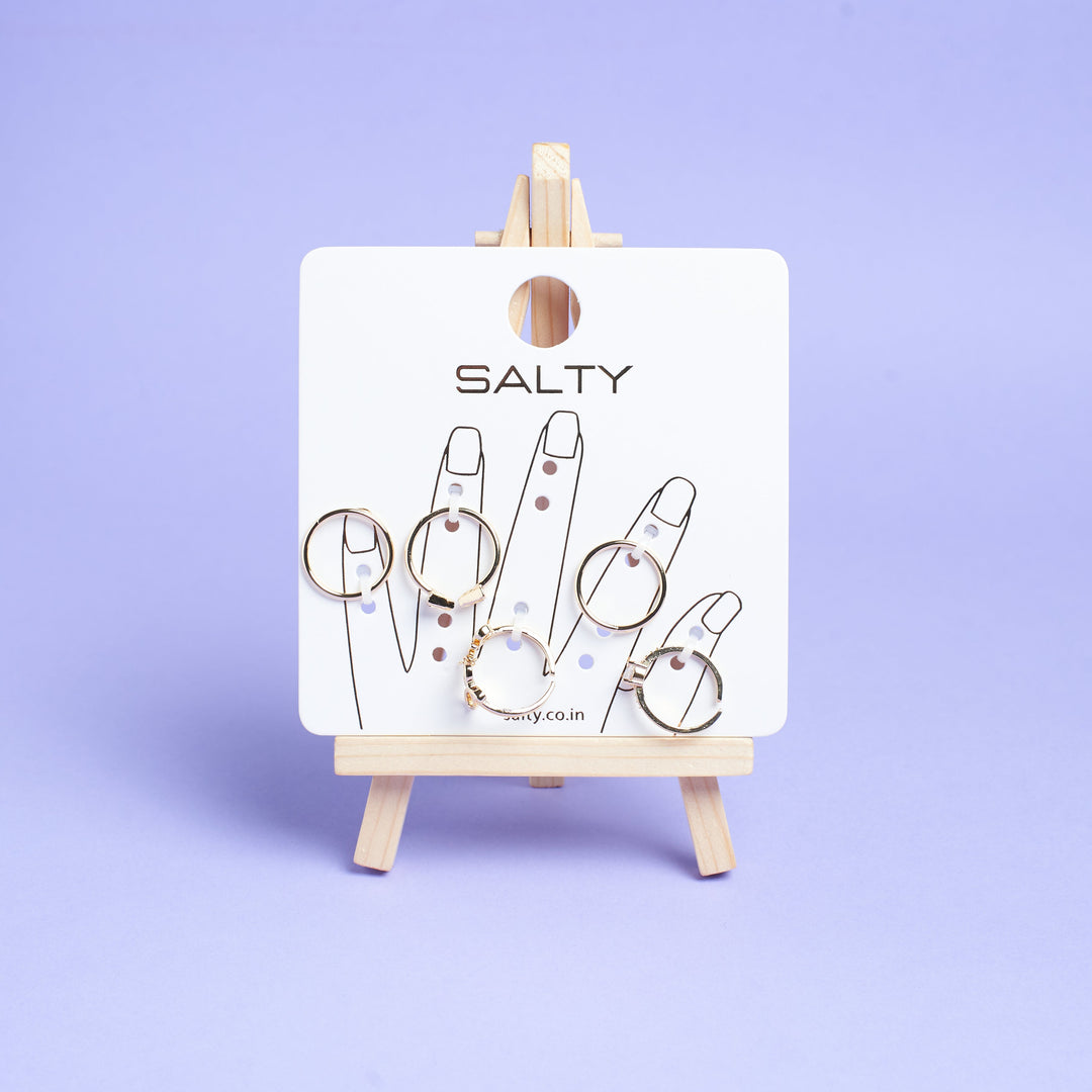 Set Of 5 Alexa Rings