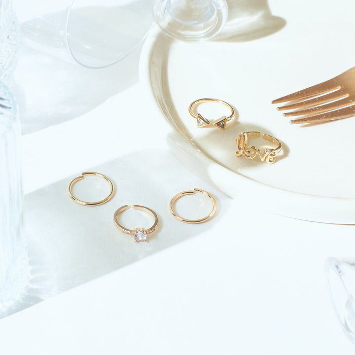 Set Of 5 Alexa Rings