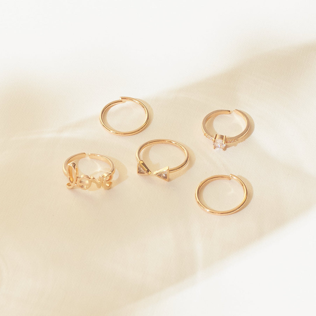 Set Of 5 Alexa Rings