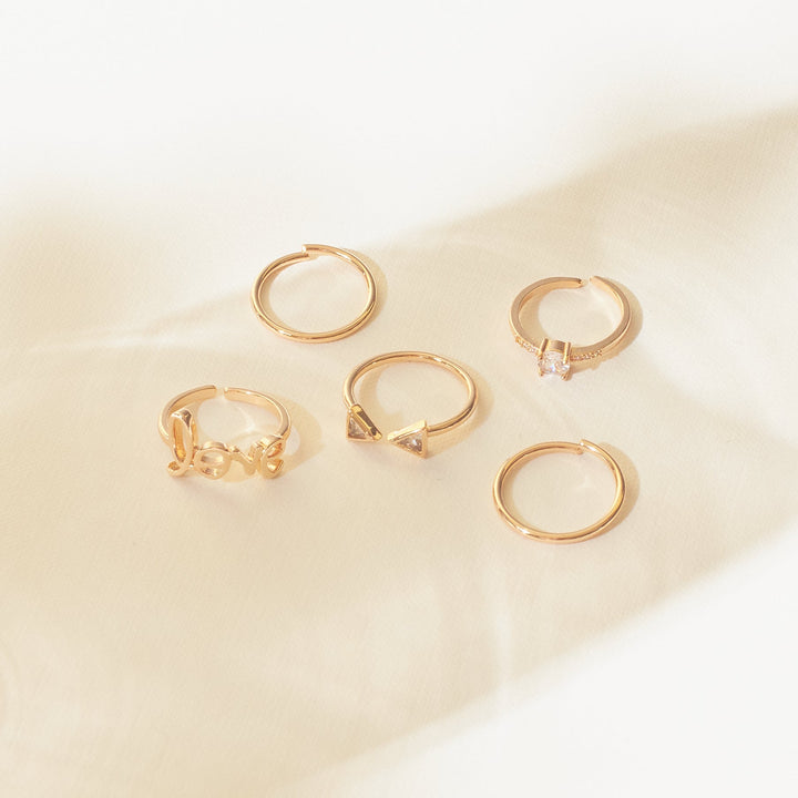 Set Of 5 Alexa Rings