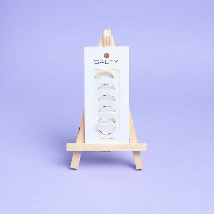 Set Of 5 Dynamo Duos Rings