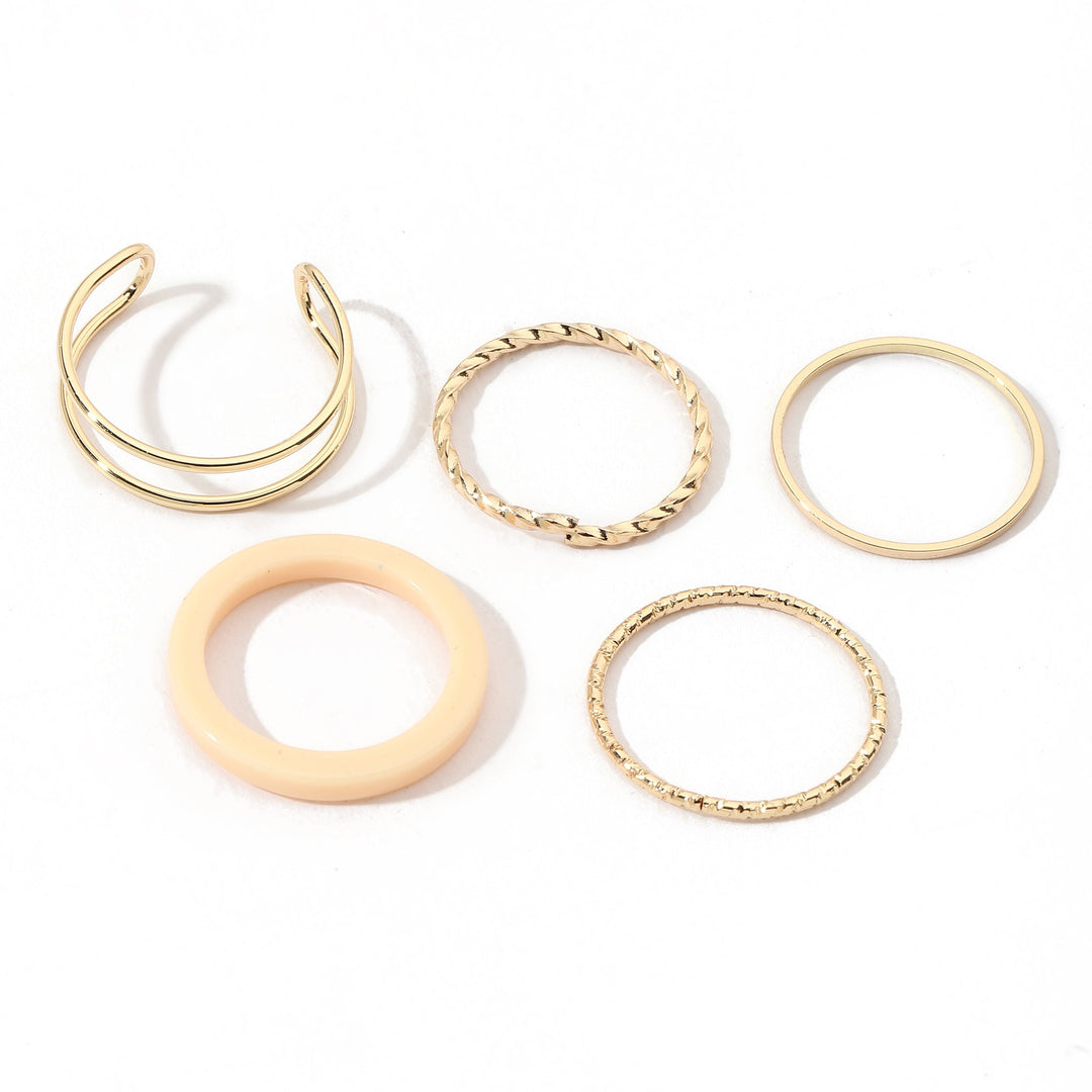 Set Of 5 Dynamo Duos Rings