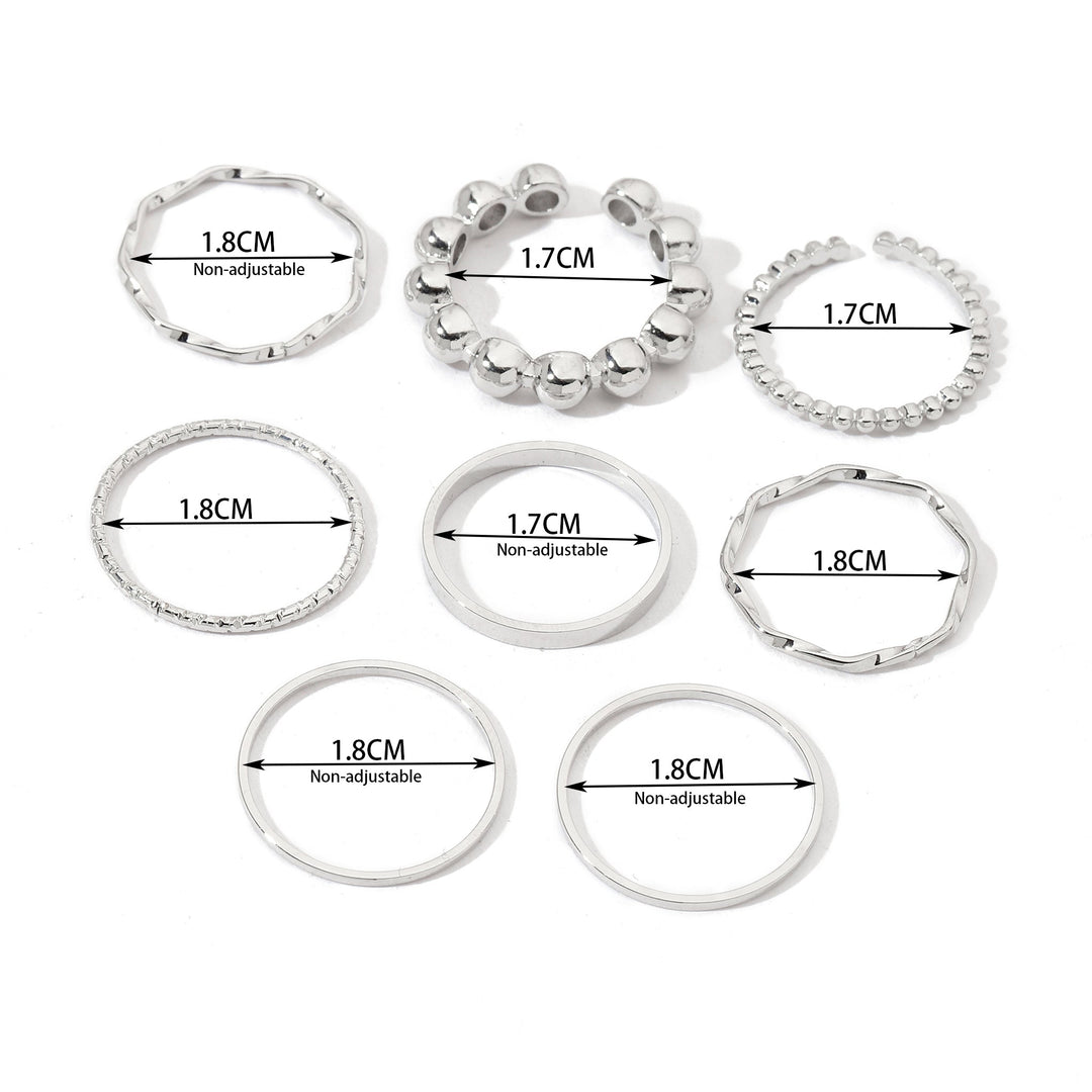 Set Of 8 Nested Whispers Rings