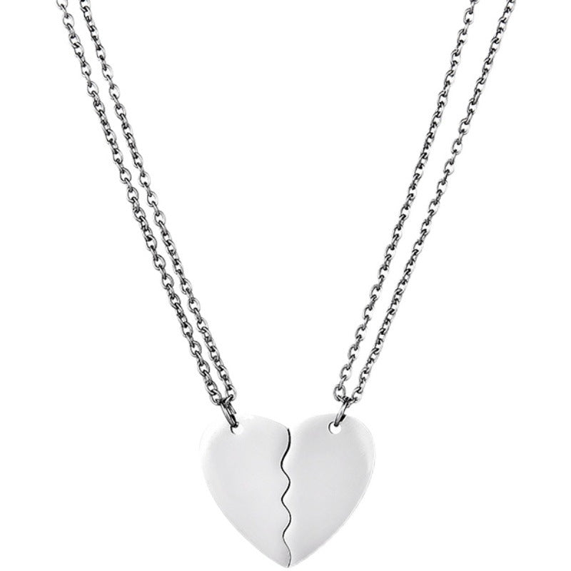 Soulmate Hearts Necklace for Couples (2 Necklaces) Salty