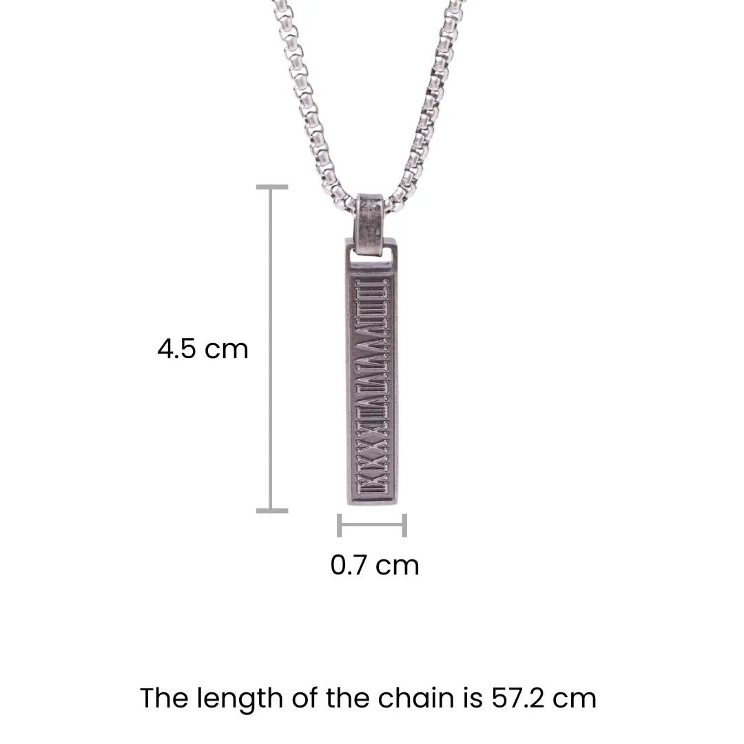 Spartan Black-Silver Chain