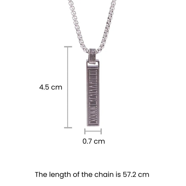 Spartan Black-Silver Chain