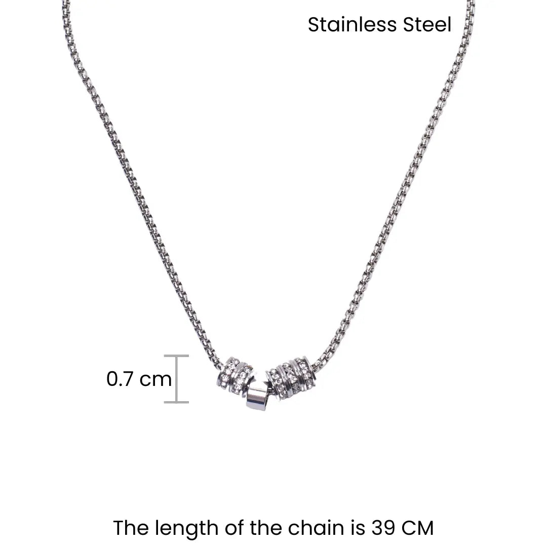 Twinkling Rings Silver Chain