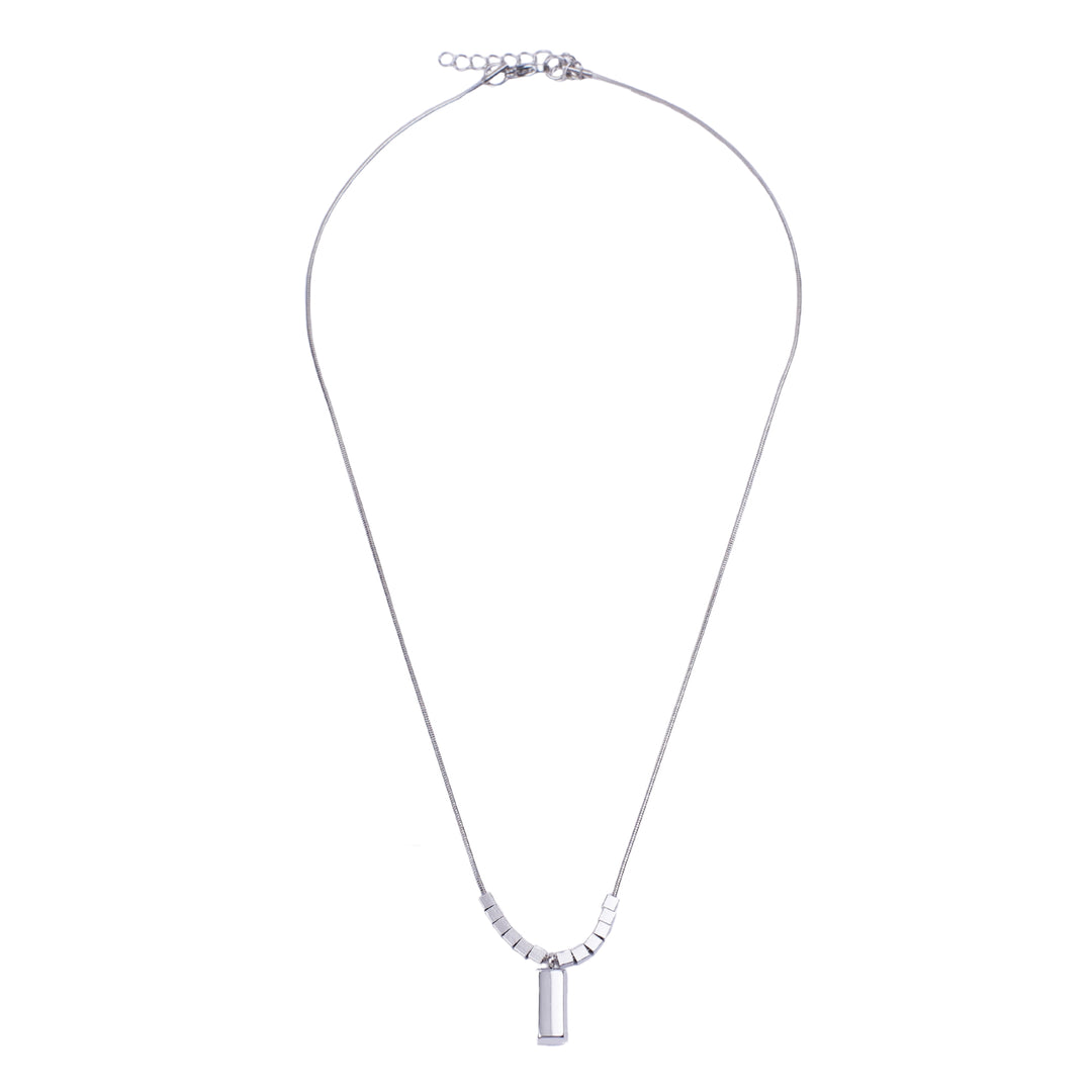 Effortless Love Link Necklace - Silver