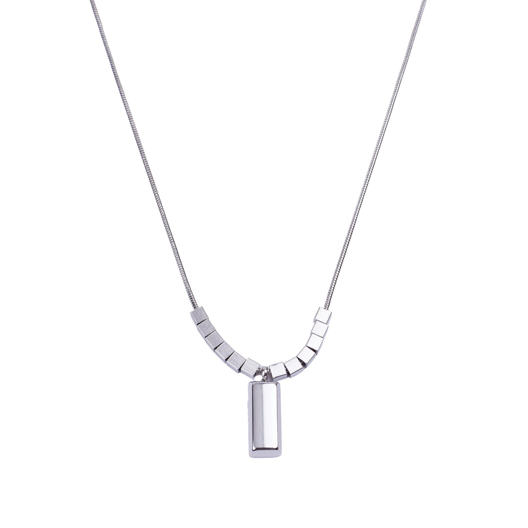Effortless Love Link Necklace - Silver