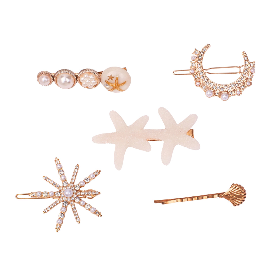 Set of 5 Beach Hair Pins