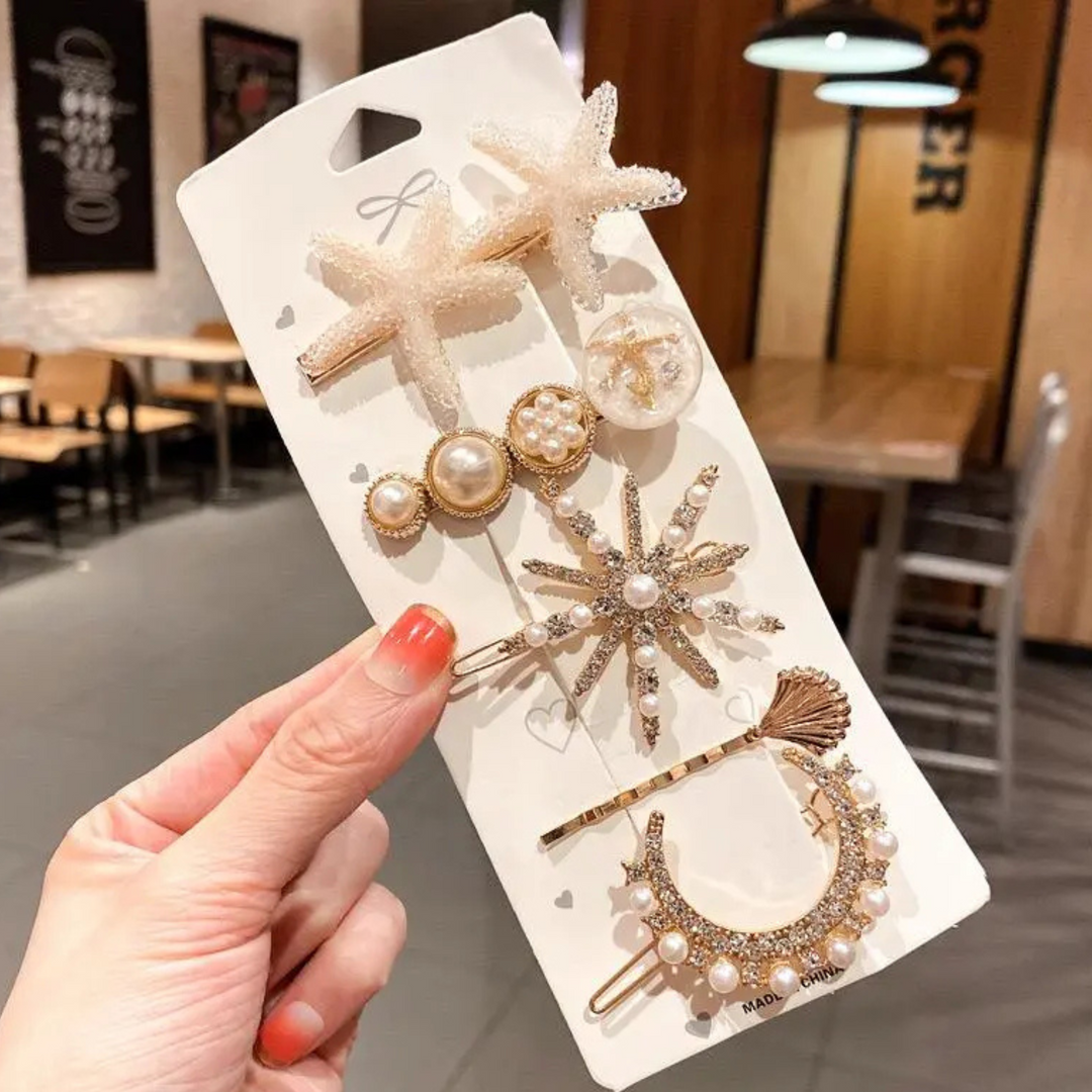 Set of 5 Beach Hair Pins