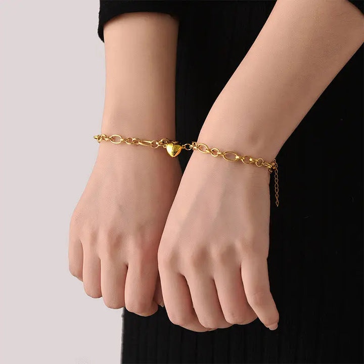 Us Together Golden Magnetic Bands (Set Of 2 ) | Salty