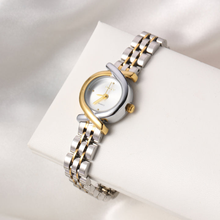 2 Tone Luxe Loop Dial Chic Watch