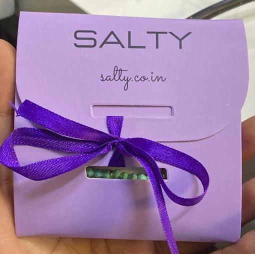 Ribbon Card with Quote Salty