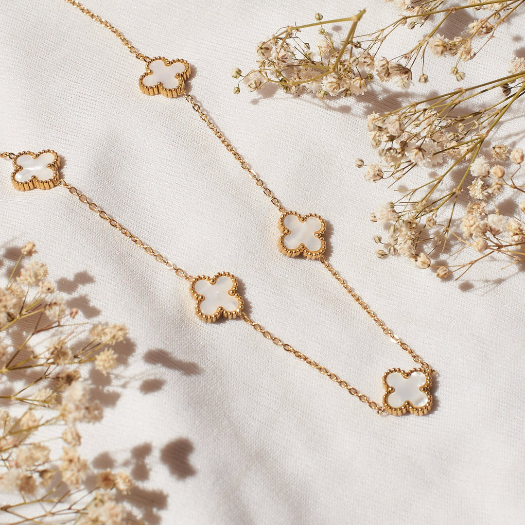 White Dove Clover Affair Jewellery Set - Salty Accessories