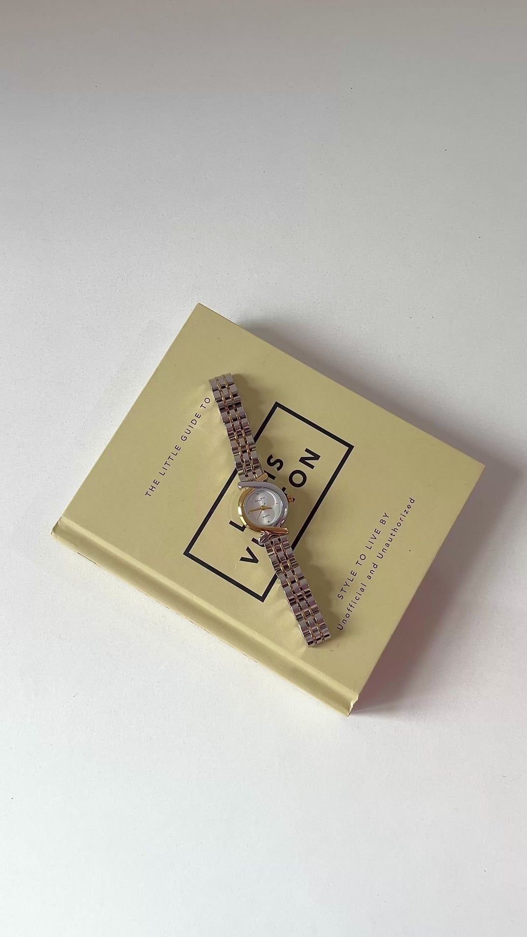 2 Tone Luxe Loop Dial Chic Watch