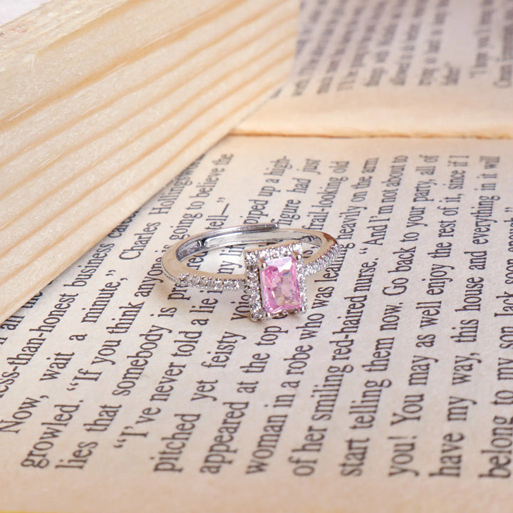 Bennet Square Diamond Cut Ring