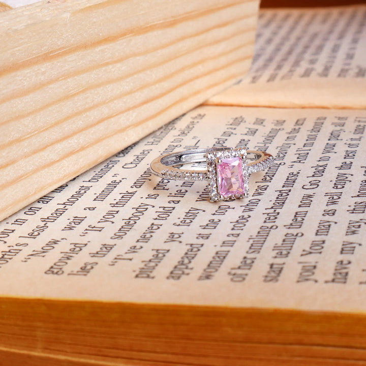 Bennet Square Diamond Cut Ring