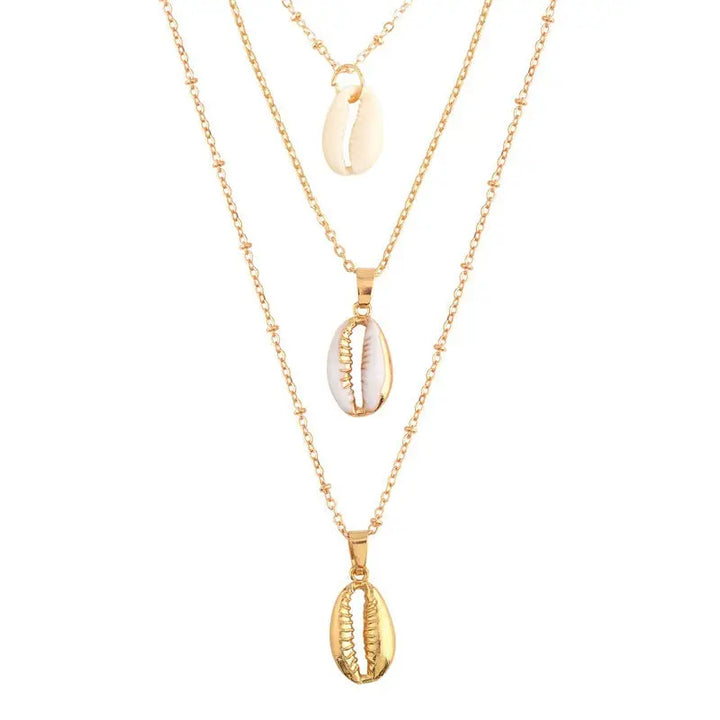 Multi Layered Hawain Sea Shell Necklace