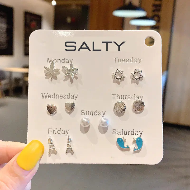 "Wanderlust" Weekly 7 Stud Earrings