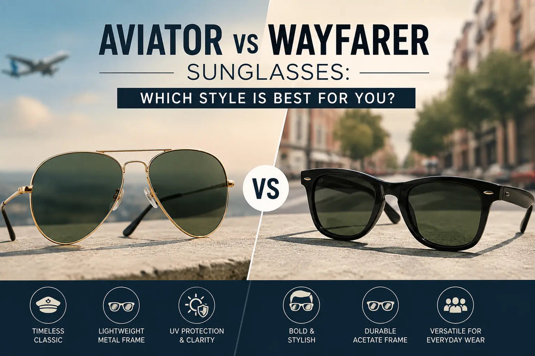 Aviator vs Wayfarer Sunglasses
