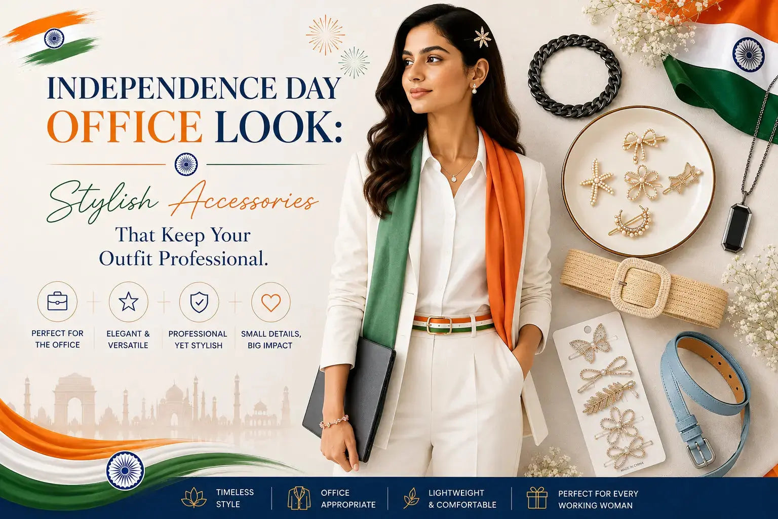 Independence Day Office Look: Stylish Accessories That Keep Your Outfit Professional Salty Accessories