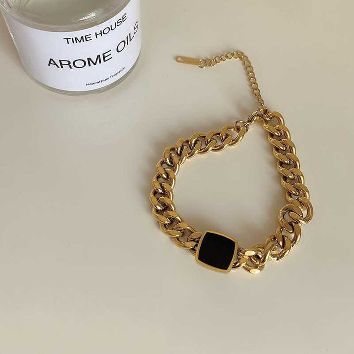 Classic Golden Black Bracelet | Salty