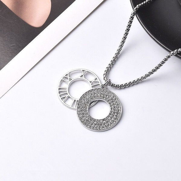 Diamond Time Circle Pendant