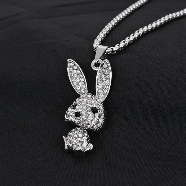 Diamond Rabbit Pendant