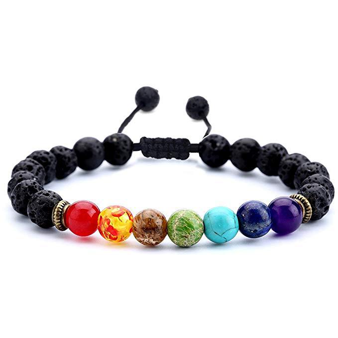 Seven Chakras Lapis Lazuli Band - Salty Accessories