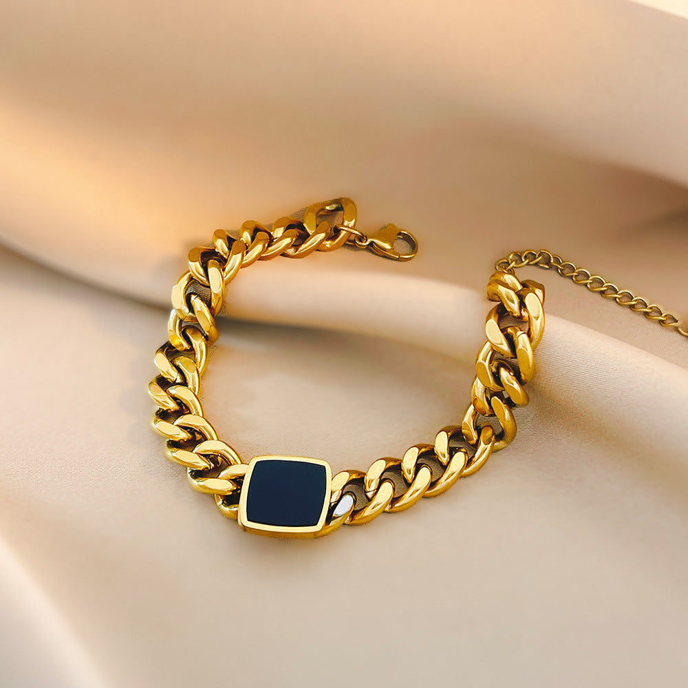 Classic Golden Black Bracelet | Salty